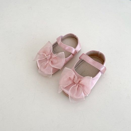 Breathable Soft Bottom Bowknot Women's Baby Shoes