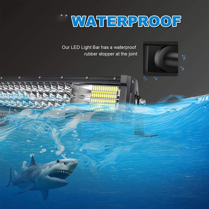 22" LED Light Bar Triple Row 288W Combo Beam Off-Road Lights + 2Pcs 4 Inch 60W LED Pod Lights with Harness Wiring for Trucks ATV UTV Jeep Boat Pickup