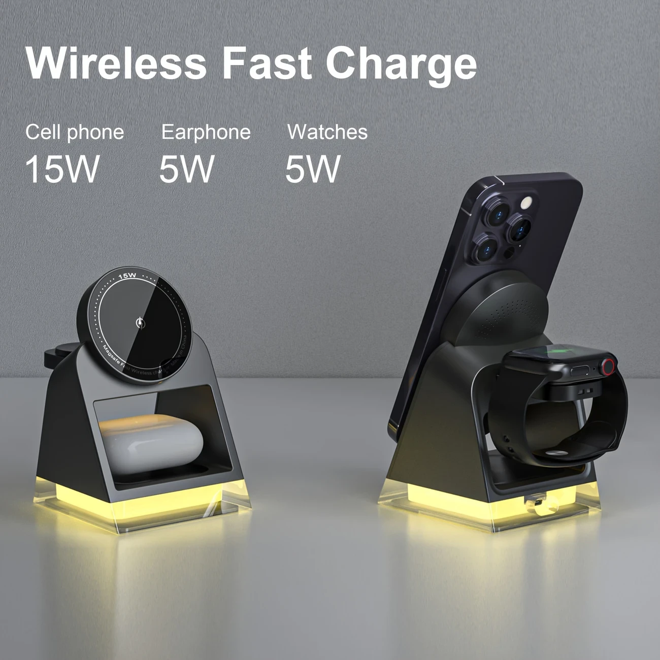 3-in-1 Magnetic Wireless Charger