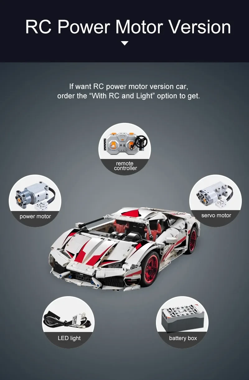 Lamborghini Intelligence Assembled Building Block Toy