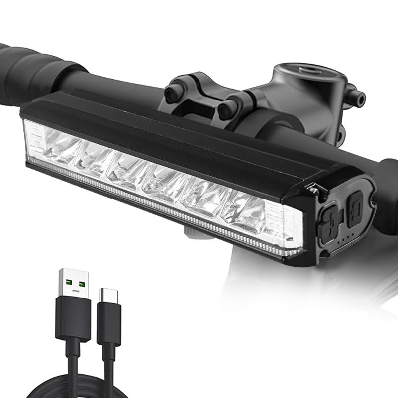 Super Bright LED Bike Light, 4 Lighting Modes, USB Rechargeable Bicycle Front Light, Waterproof Bike Light, Daytime Running Light, Off-Road Cycling Commuting