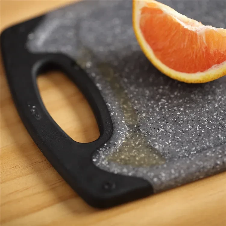 Imitation Marble Three-piece PP Hangable Plastic Vegetable Cutting Set Cutting Board Cutting Board
