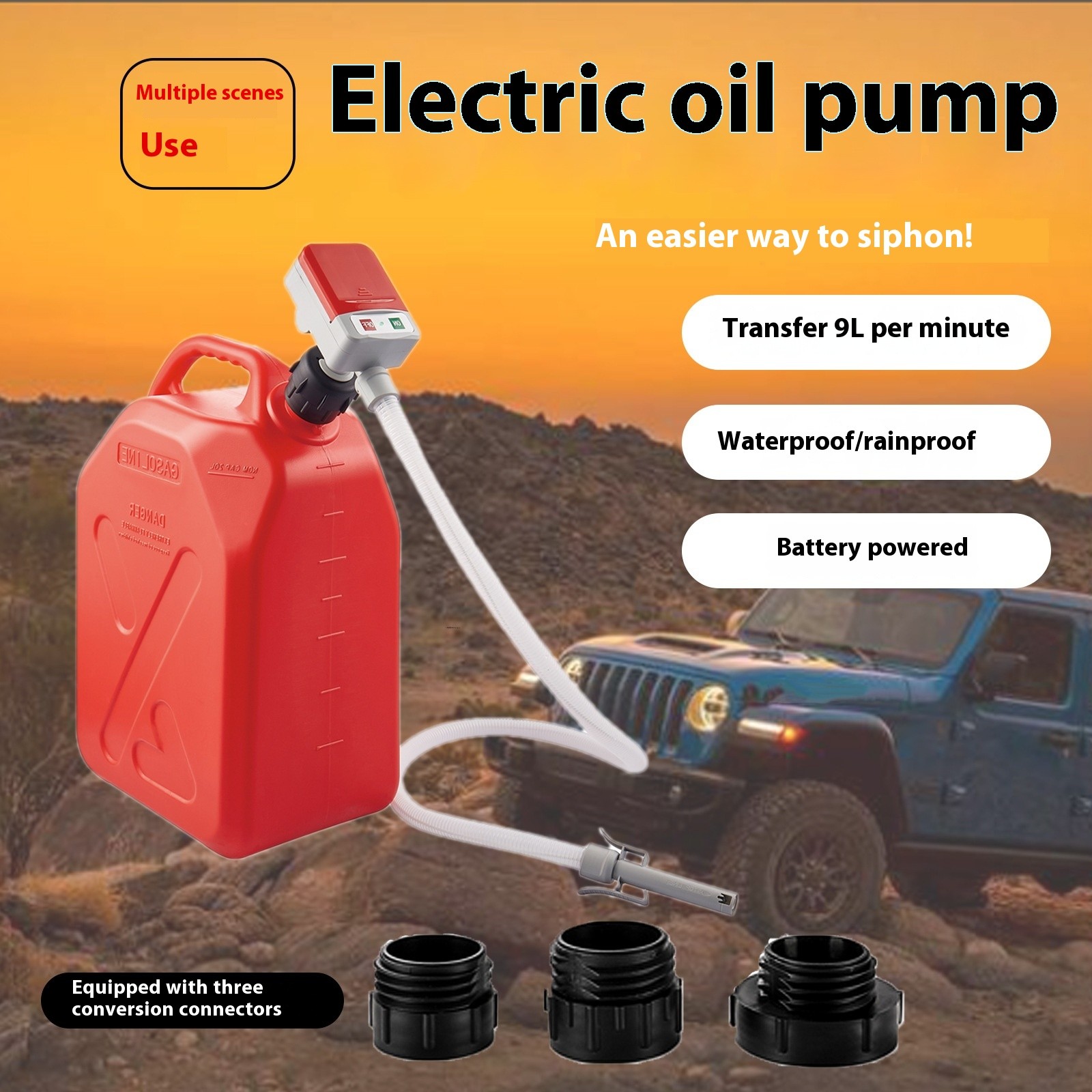 Portable Oil Extractor Dry Battery Gasoline Urea Electric Water Plug Oil