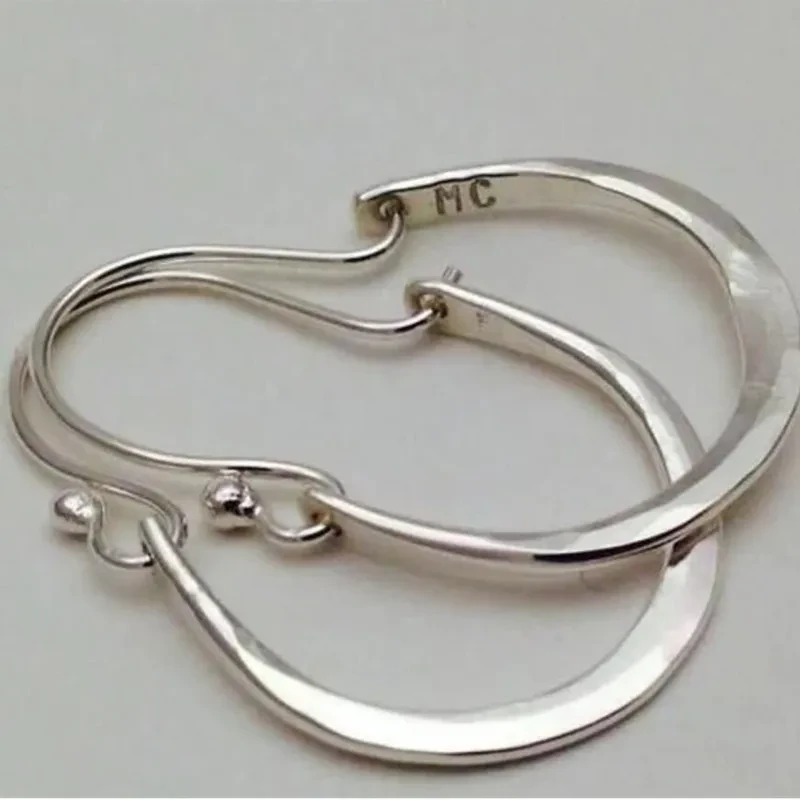 Simple Silver Artistic Chinese Style Creative Earrings