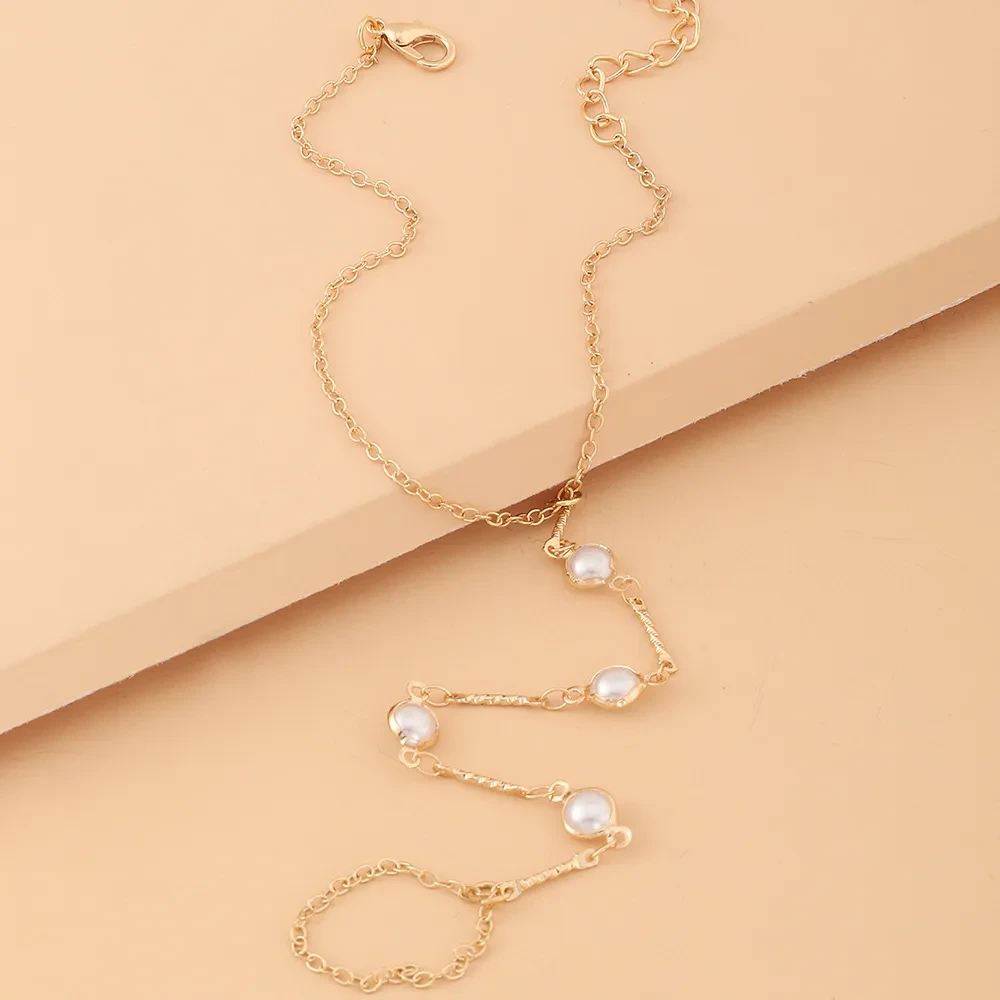 Butterfly Pearl Women's Toe Chain Ornament
