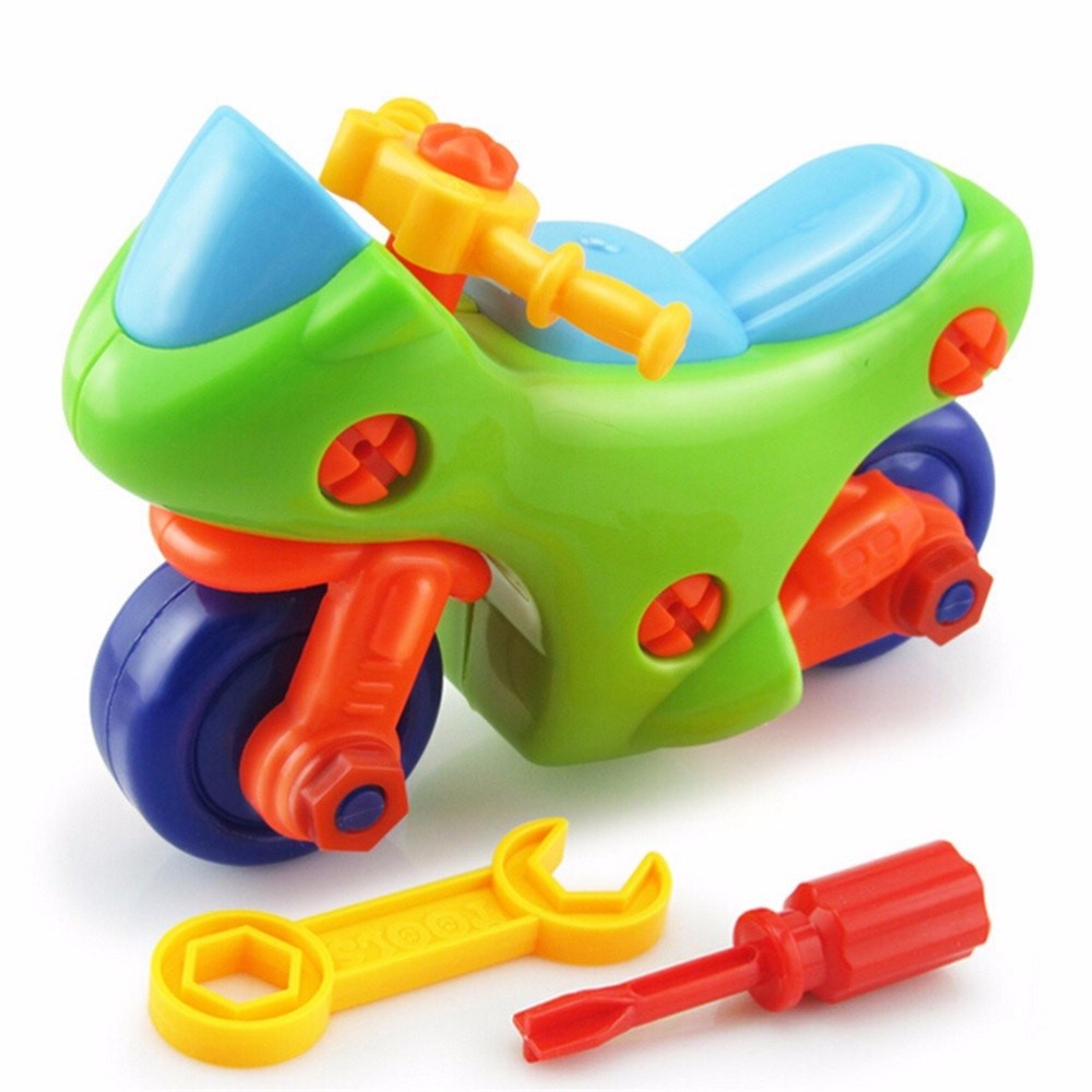 Children's educational car motorcycle disassembly toy