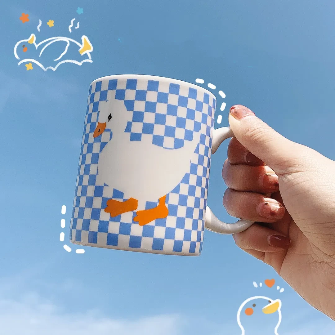 Ceramic Mug Cute Refueling Duck Milk Mug