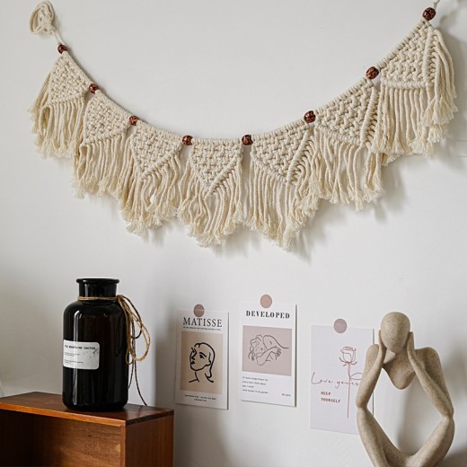 Tassel Woven Small Flag Wall Decoration Wall Room Decorative Tapestry