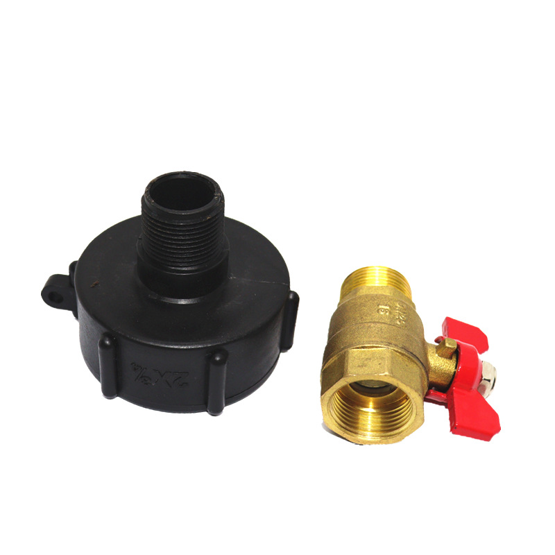 Chemical Barrel IBC Joint Brass Faucet Butterfly Valve Accessories