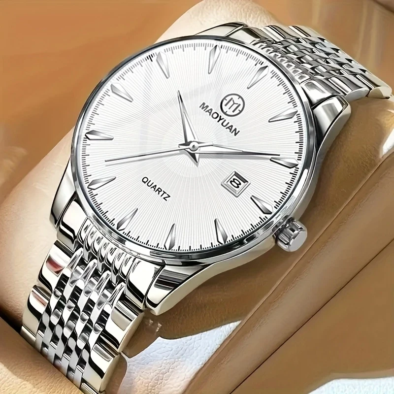 MAOYUAN Men'S Luxury Stainless Steel Quartz Watch