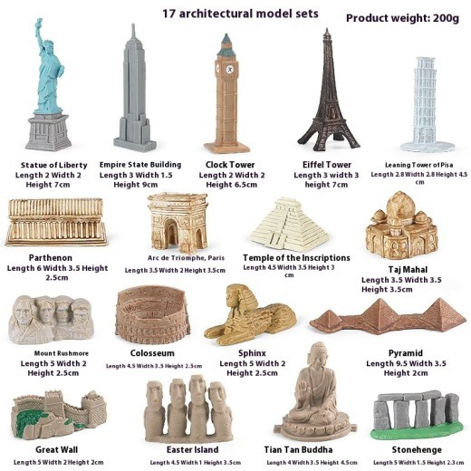 Children's Science And Education Simulation Famous Building Model Landmark Building