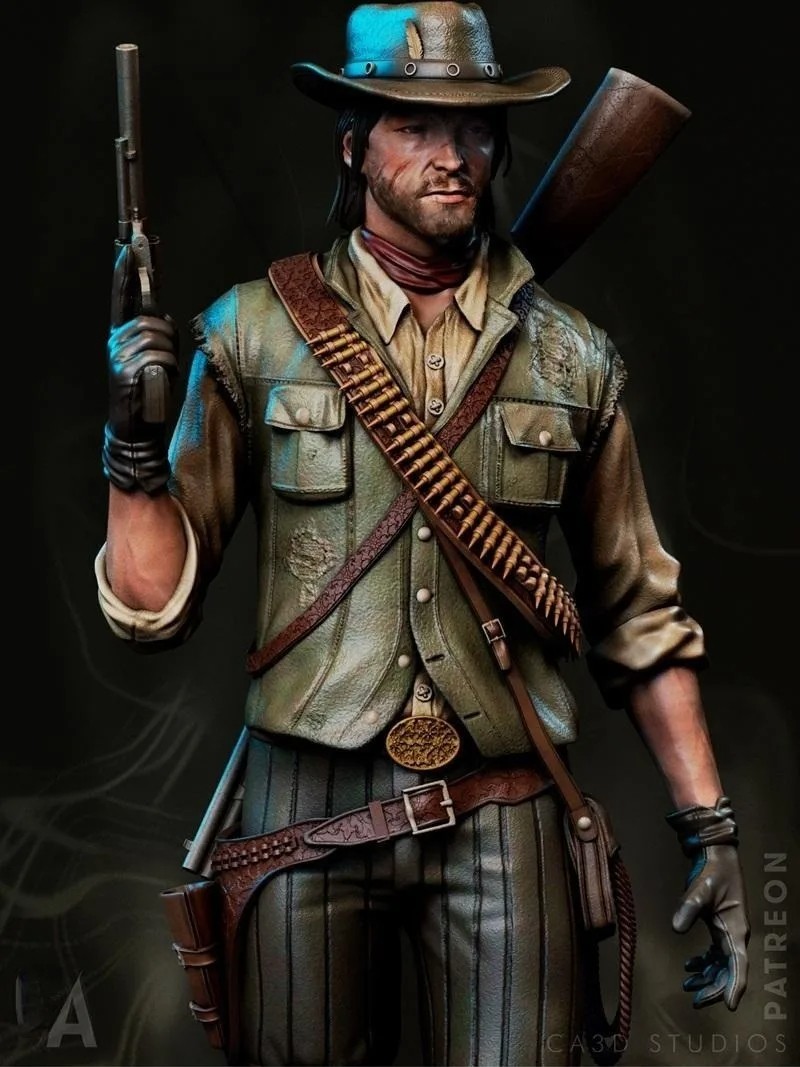 1/24 Scale Resin Figure Assembly Model Kit  A Fistful of Dollars Cowboy