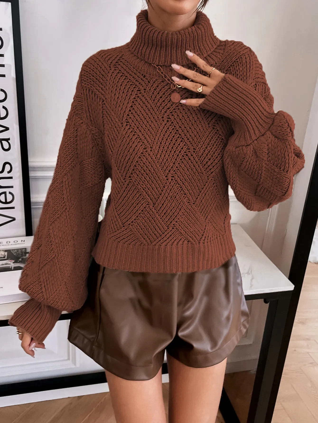 High Neck Sweater for Girls