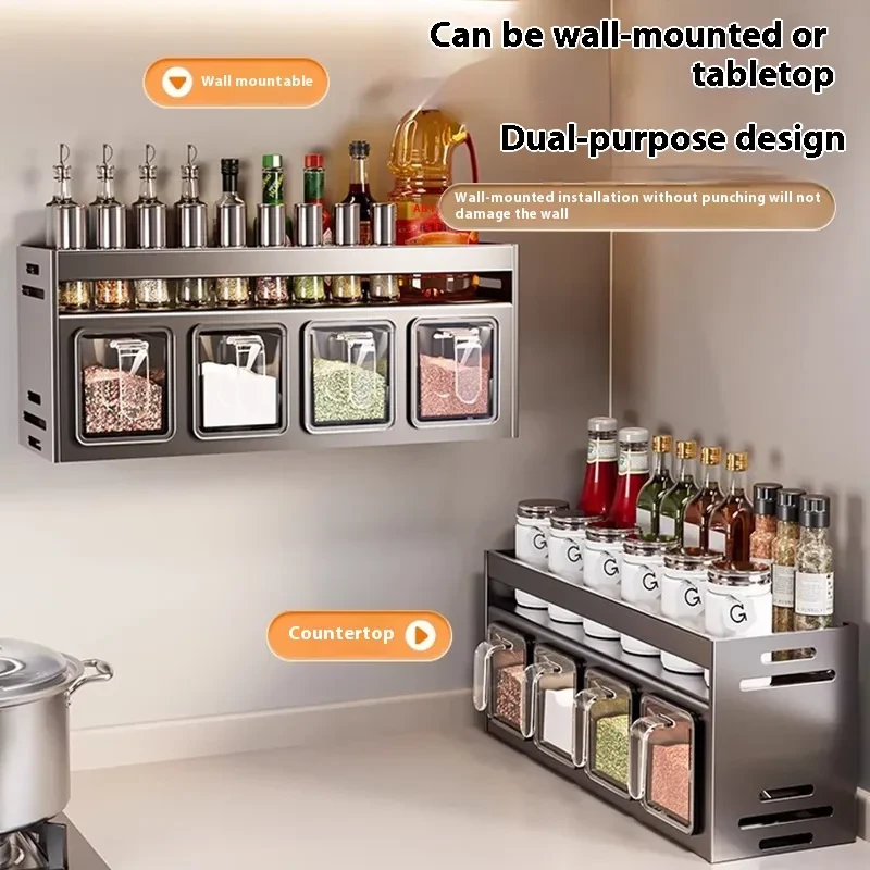 Wall Mounted Spice Rack