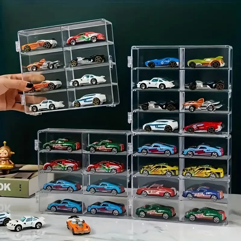 1pc 1/64 Scale Toy Cars Acrylic Display Case  Perfect Showcase for Mini Toy Cars & Figures