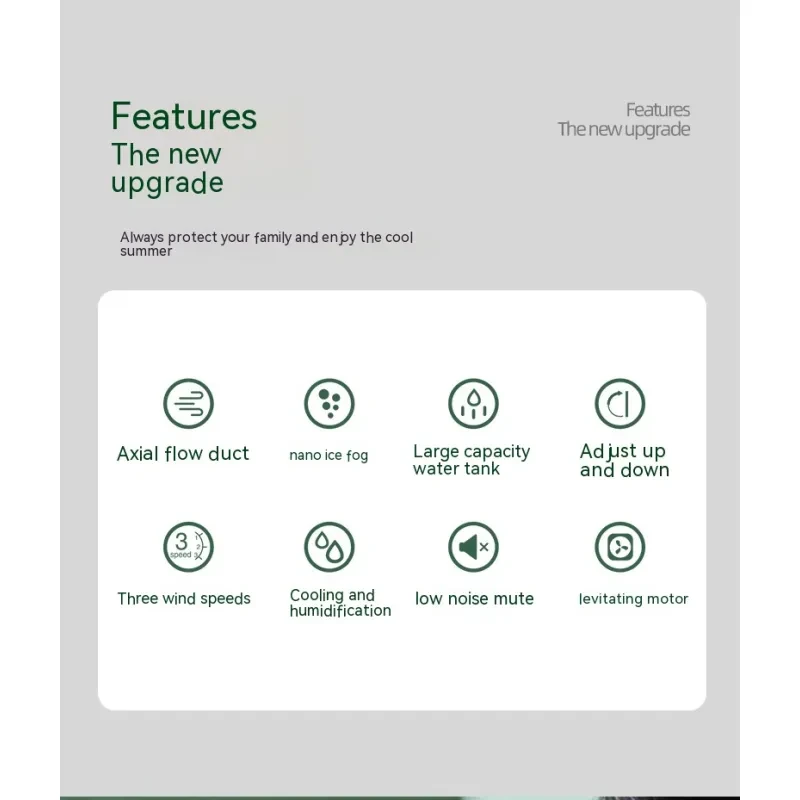 Air Conditioning Fan Desk Misting Fan Air Cooler Cooling USB Rechargeable Humidifier Portable Spray Fan With 3 Wind Speeds