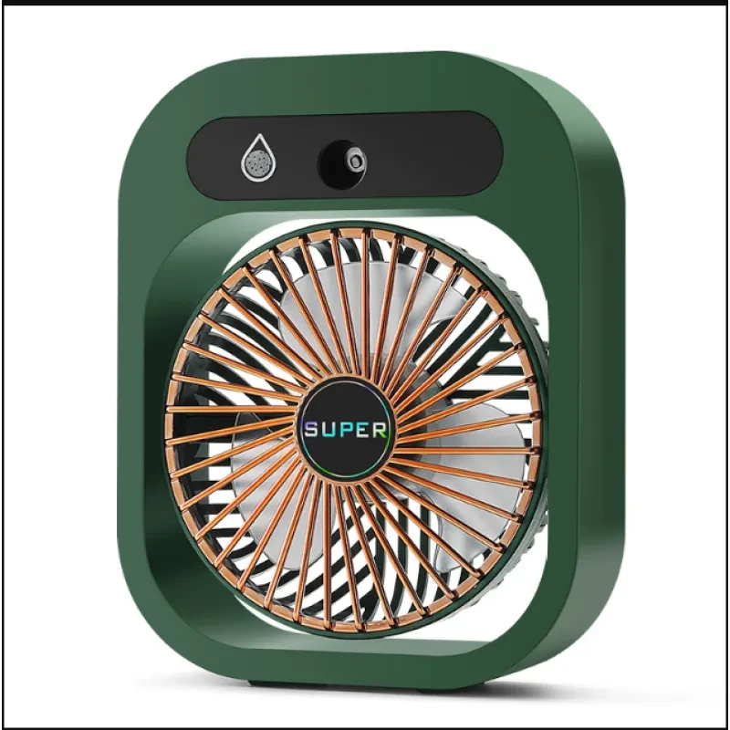Air Conditioning Fan Desk Misting Fan Air Cooler Cooling USB Rechargeable Humidifier Portable Spray Fan With 3 Wind Speeds