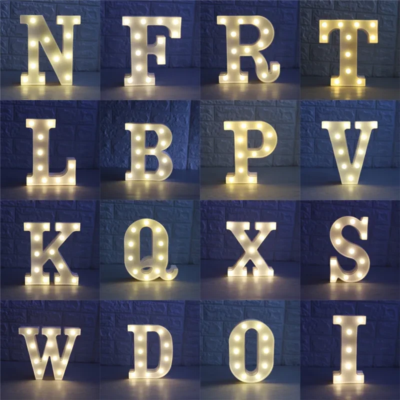 Large Light Up Letters for Wall