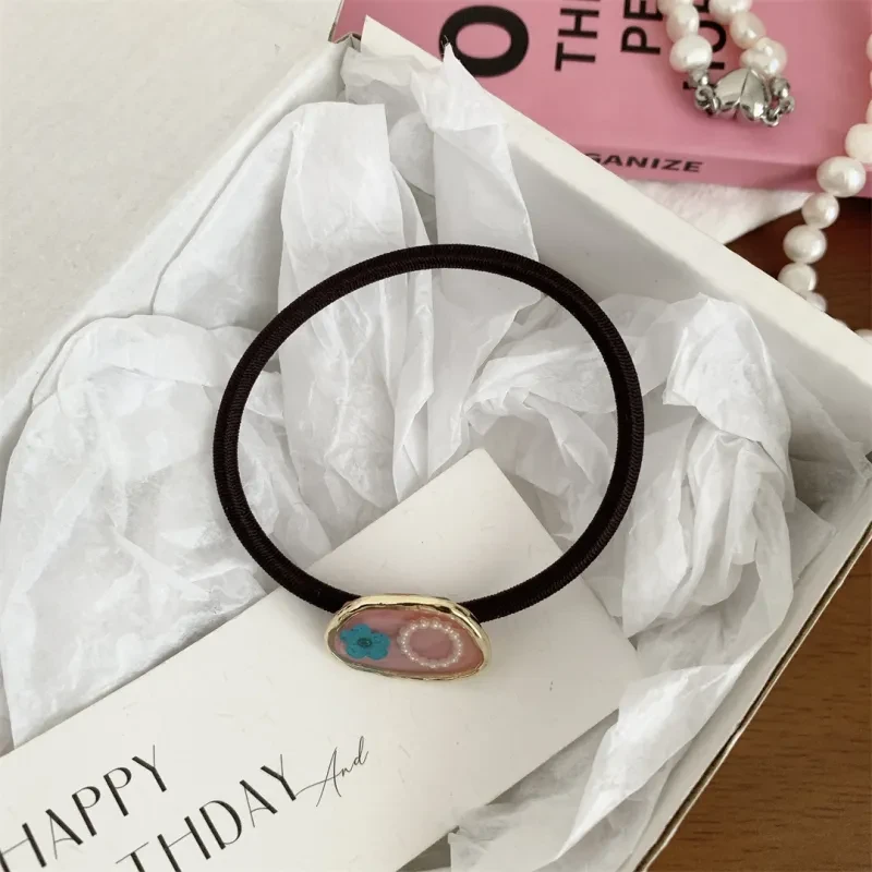 Elegant Crystal Gemstone Hair Tie Set