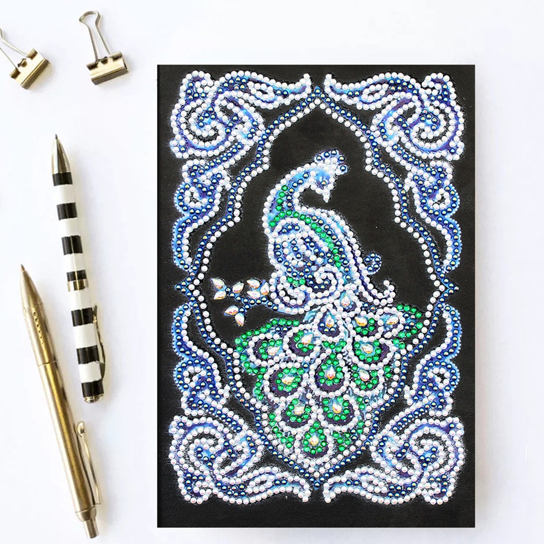 Peacock Beauty Journal Note Book Diamond Painting