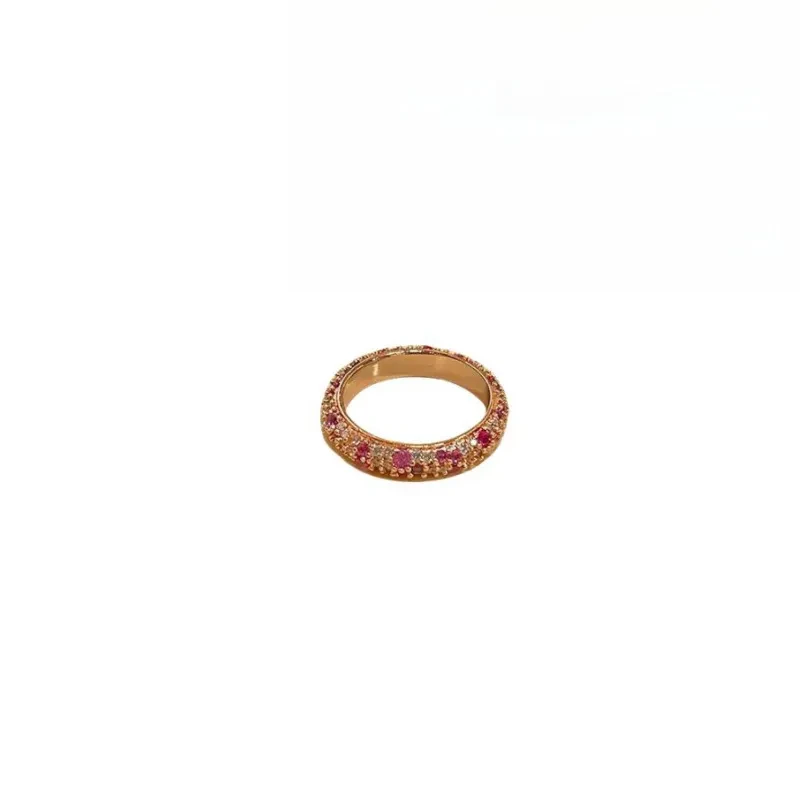 Rose Gold Plated Zircon Eternity Band