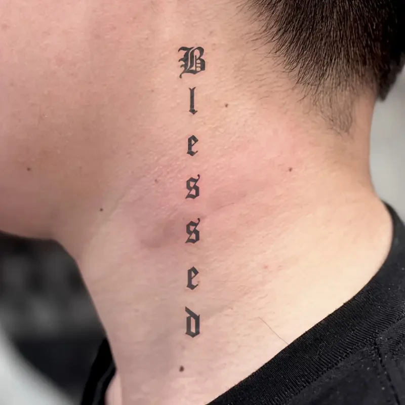 Neck Tattoos for Men