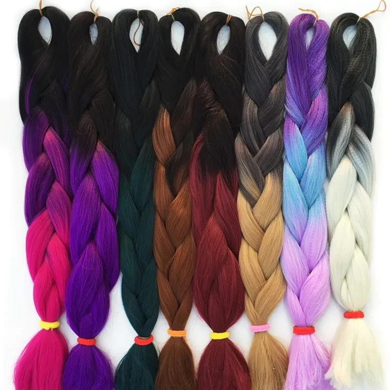Rainbow Hair Extensions Braids