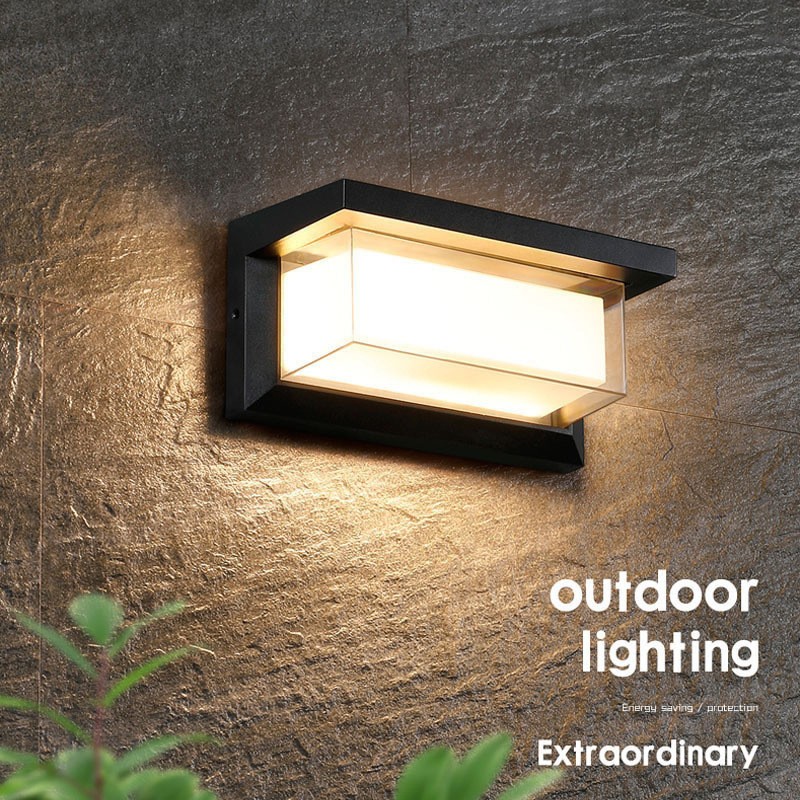 Simple Outdoor Waterproof Led Wall Lamp Induction Wall Lamp