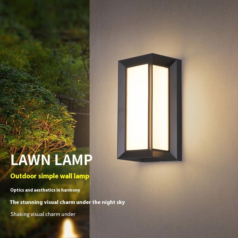 Simple Outdoor Waterproof Led Wall Lamp Induction Wall Lamp