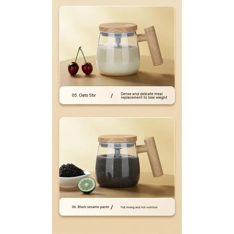 400ML Self Stirring Coffee Mug Electric Mixing Glass Coffee CupHigh Speed Fast Automatic Coffee Cup