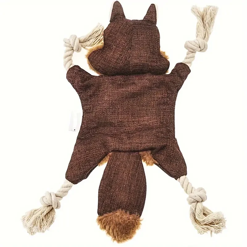 Indestructible Squirrel Dog Toy for Aggressive Chewers