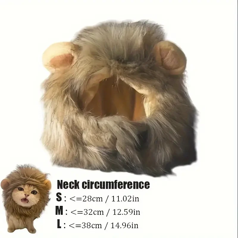 Pet Cat Lion Headgear