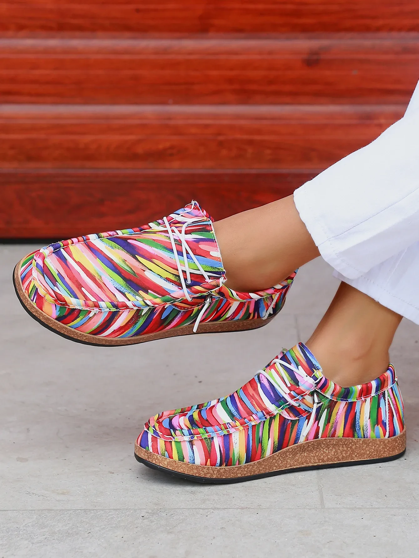 Rainbow Coloured Shoes