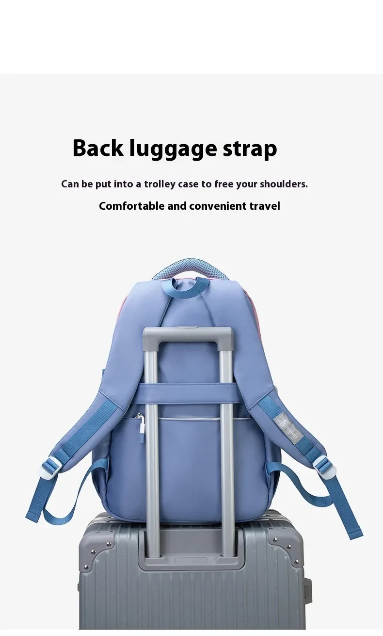 New Student Schoolbag Colorful Contrast Color Schoolbag