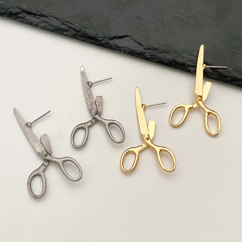 Creative Fashion Jewelry Retro Scissors Ear Studs