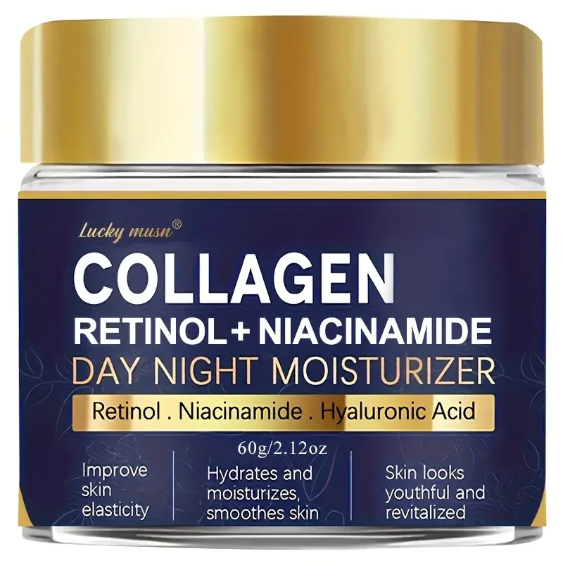 Lucky Musn Collagen & Retinol Day/Night Moisturizer  Niacinamide Infused