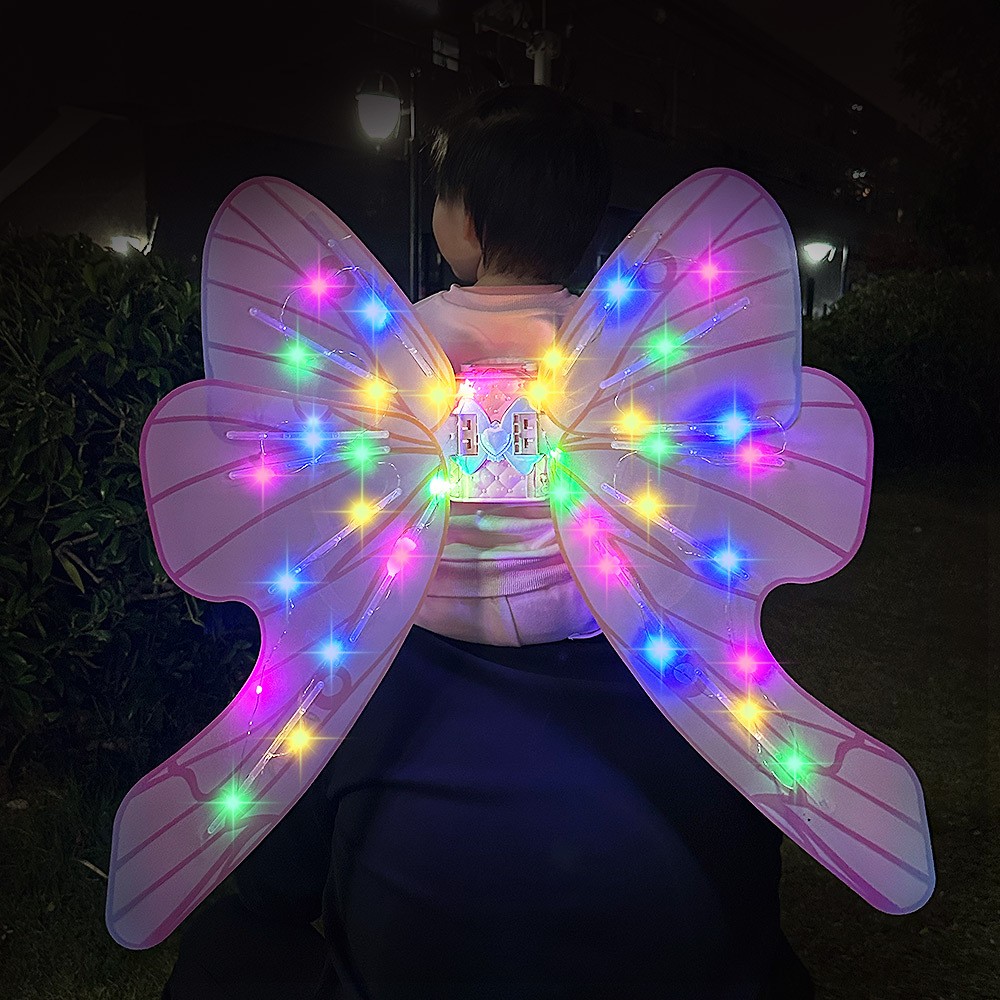 Children's Electric Butterfly Glowing Wing Toy Girl