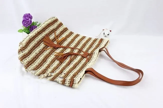 Korean Version Of Sen Series Simple Woven Straw Bag