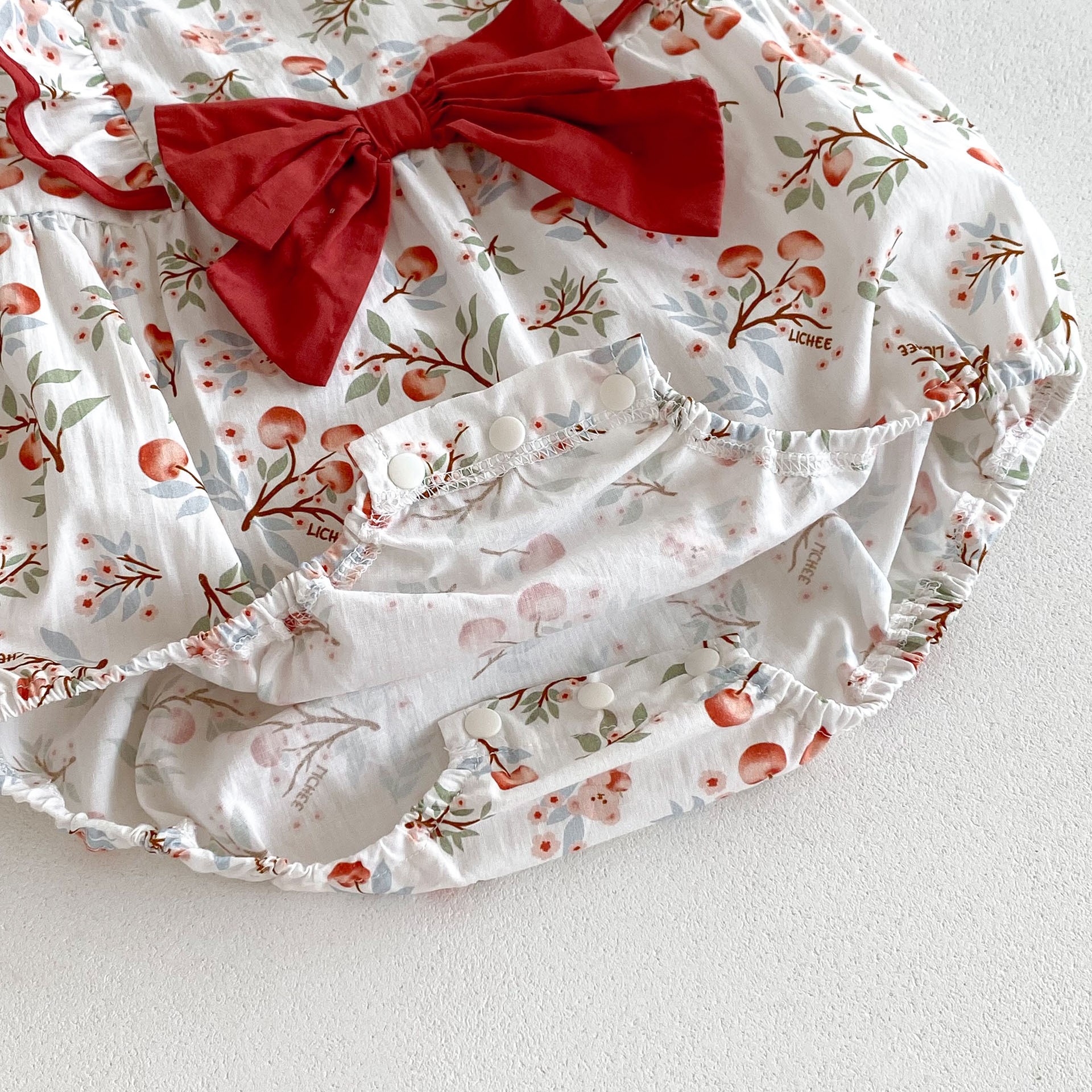 Sleeveless Pastoral Style Baby Girl Jumpsuit