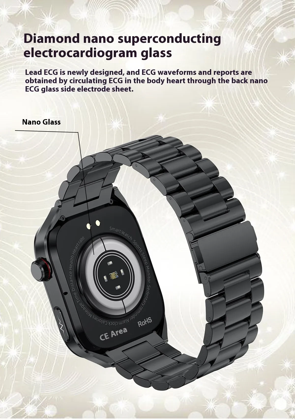 Smart Watch Micro Physical Examination Uric Acid Blood Glucose Blood Lipid Bluetooth Calling