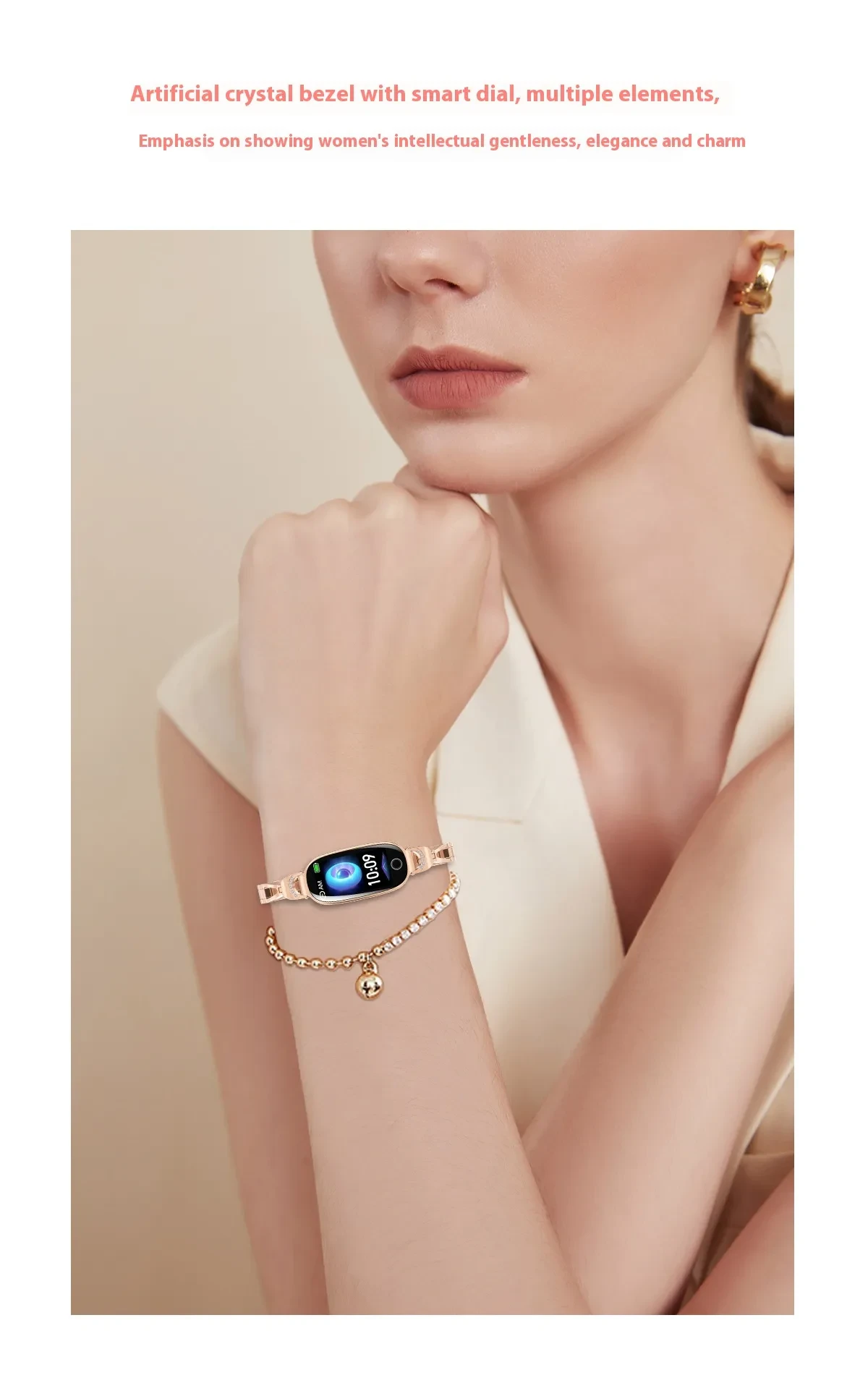 Women's Smart Watch Non-invasive Blood Glucose Menstrual Reminder