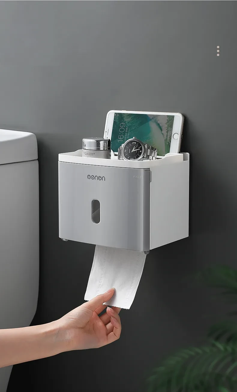 Toilet Paper Box, Toilet Paper Towel, Toilet Paper Rack, Toilet Home Free Punching Ideas-Pumping Paper Roll Paper Tube