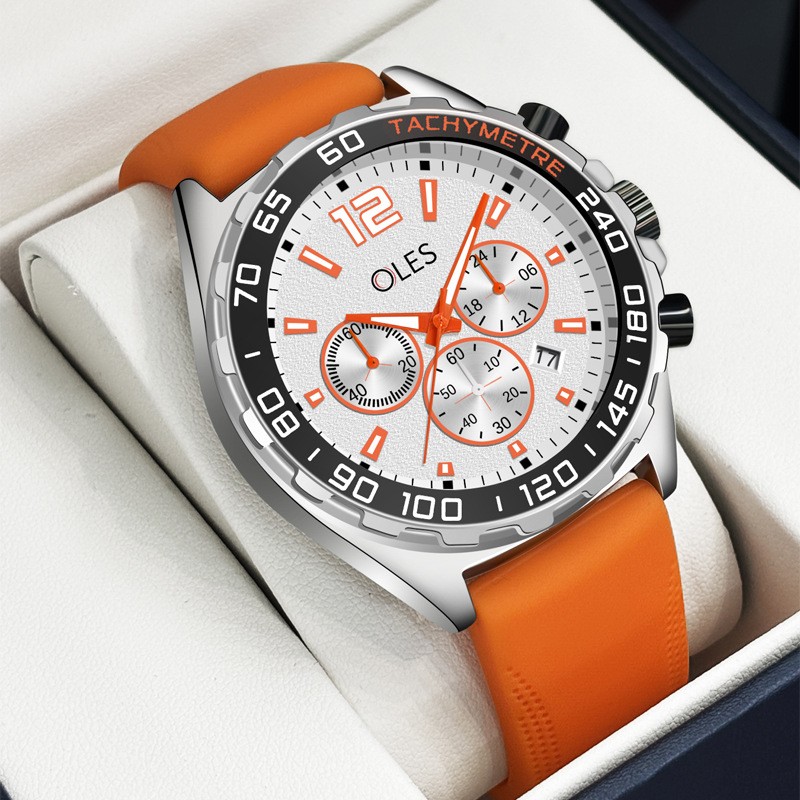 Multifunctional Night Light Waterproof Men's Quartz Watch