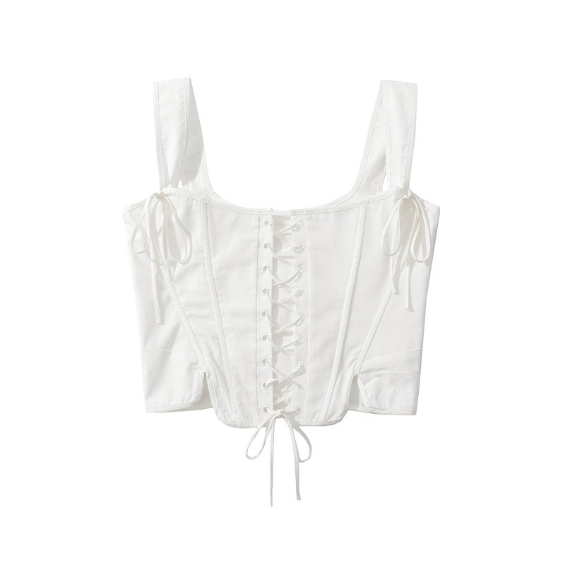 Sweet Refined Handmade Lace Lace Small Sling European And American Style Sexy Slim Fit Backless Corset