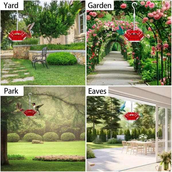 Hummingbird Feeders for Outdoors Hanging