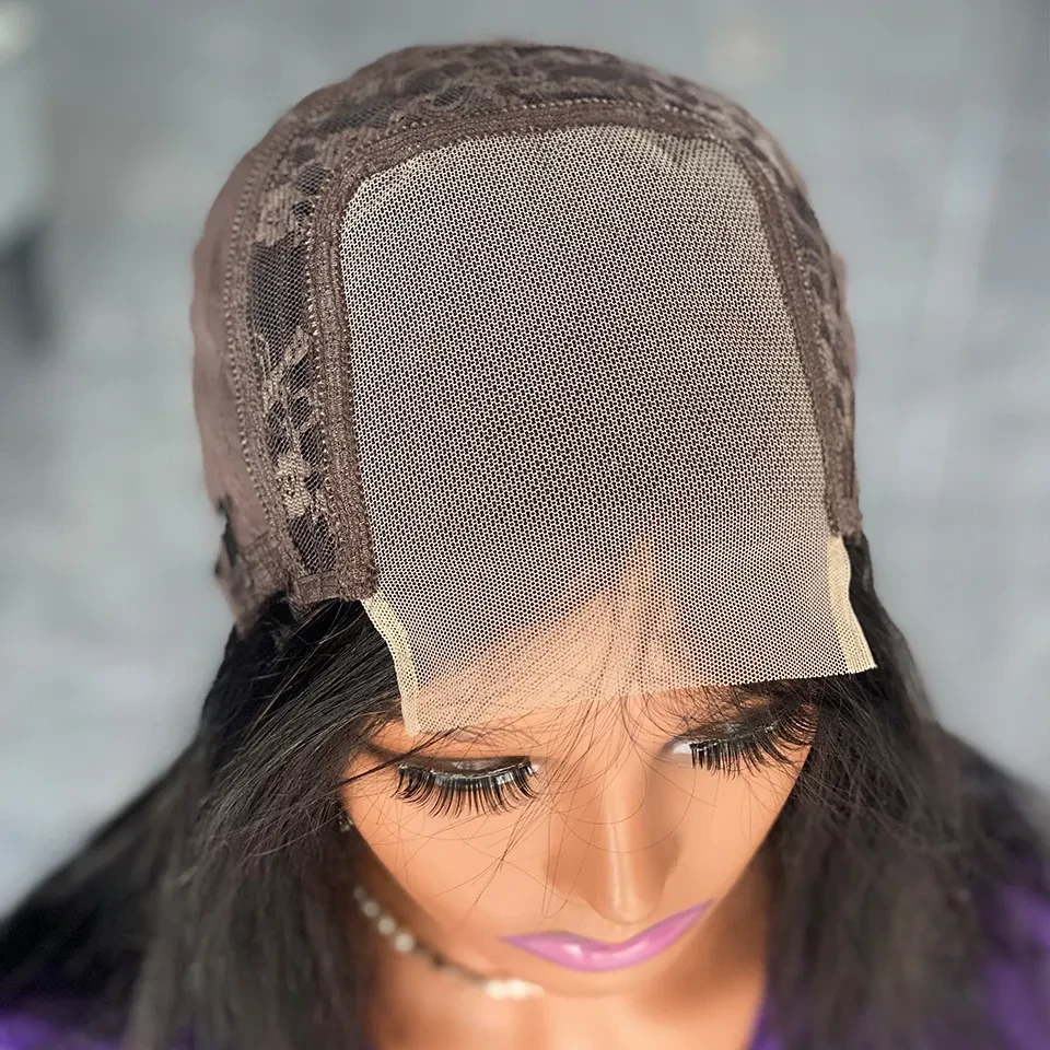 Double Drawn Bone Straight Human Hair Wigs