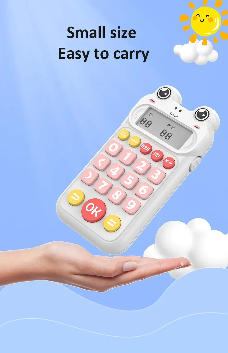 Mini Calculator Portable Student Cute Arithmetic Learning Machine