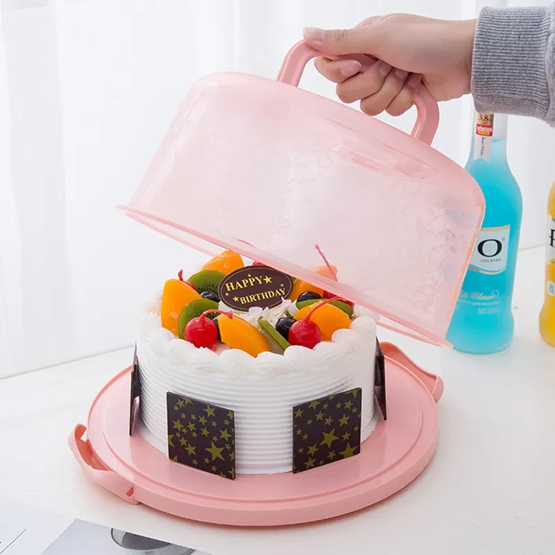 Round Plastic Cake Container