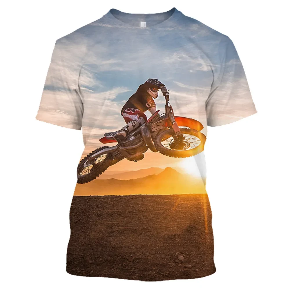 Skeleton Riding Motorcycle T Shirt