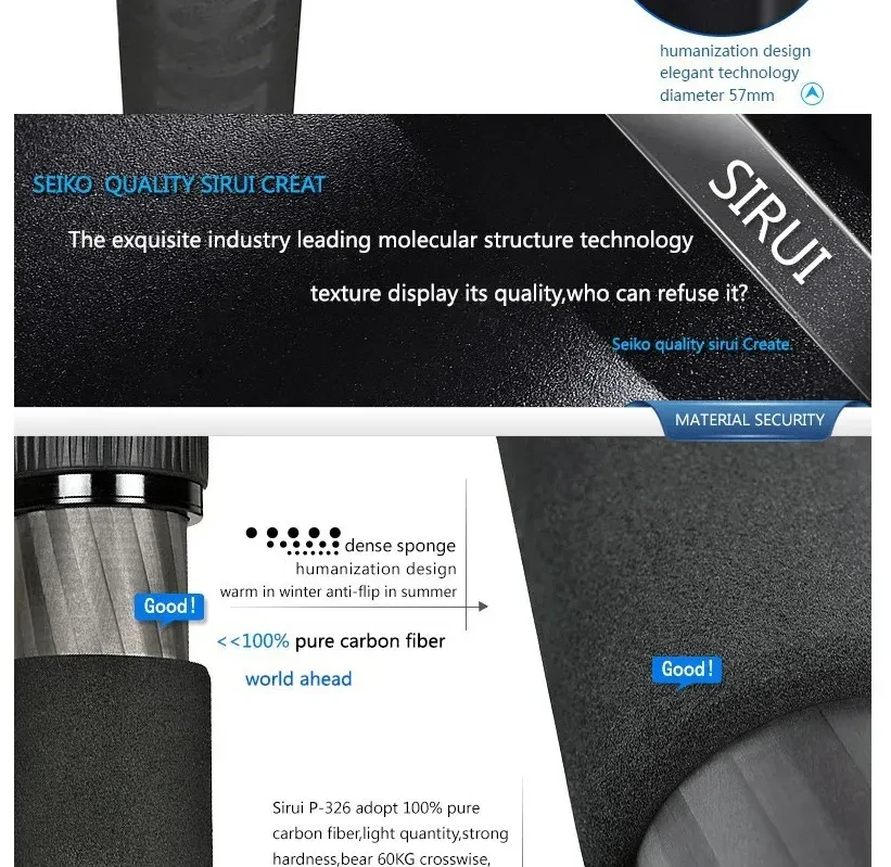 Carbon Monopod SLR Camera Photography Portable Travel